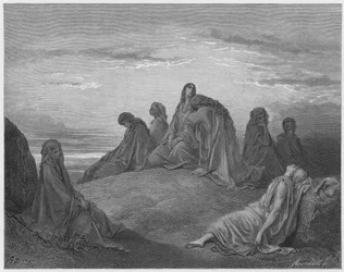The daughters of Israel lamenting the daughter of Jephthah